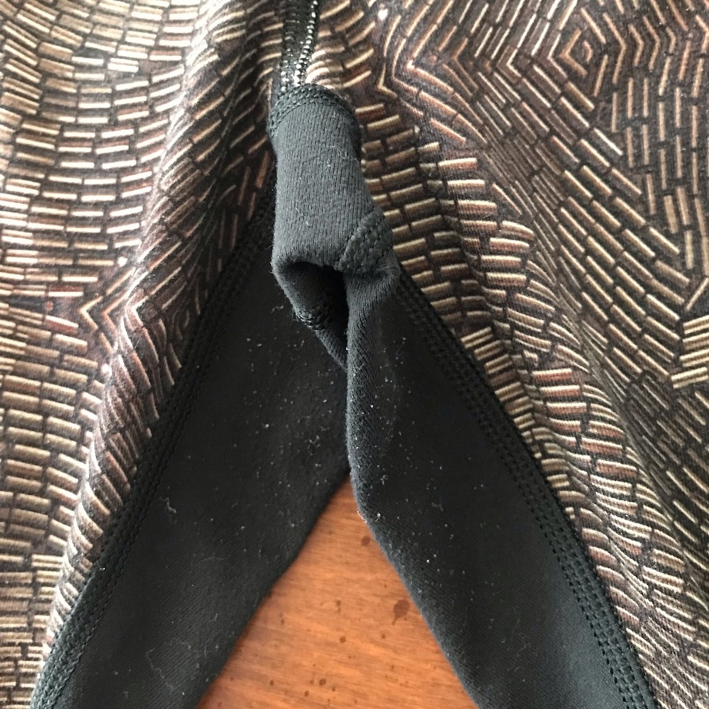 Lululemon Athletica Wunder Under Crop 20” Inseam Brown Gold Women 6 - Picture 4 of 6